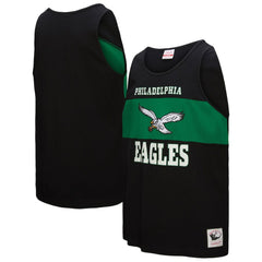 Philadelphia Eagles Retro Colorblock Tank Top - Black sale