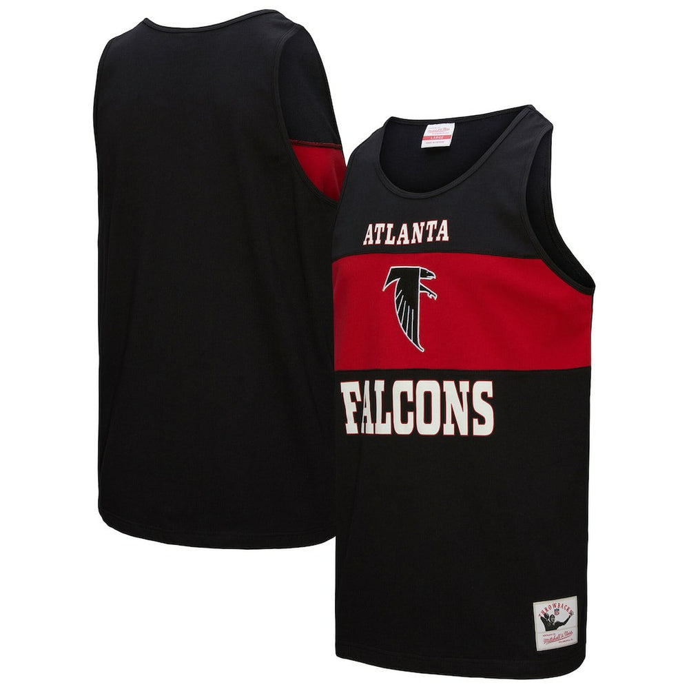 Atlanta Falcons Retro Colorblock Tank Top - Black outlet