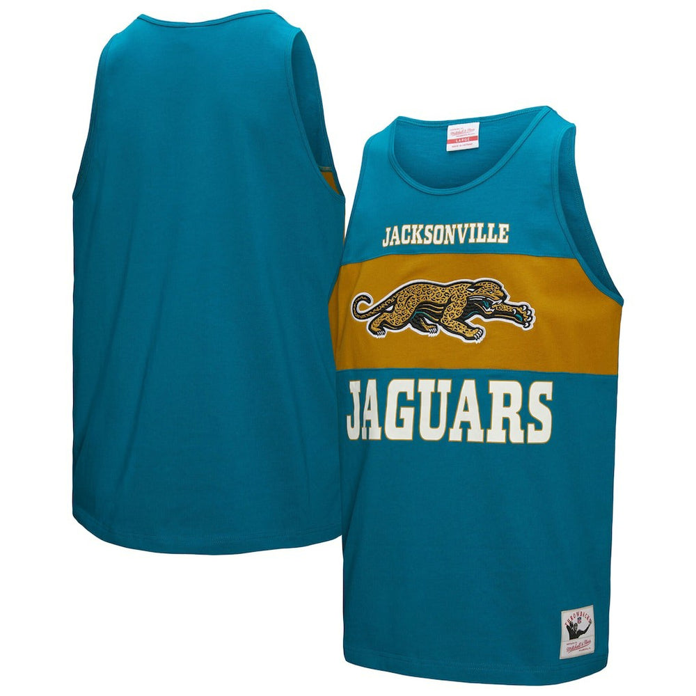 Jacksonville Jaguars Retro Colorblock Tank Top - Teal discount