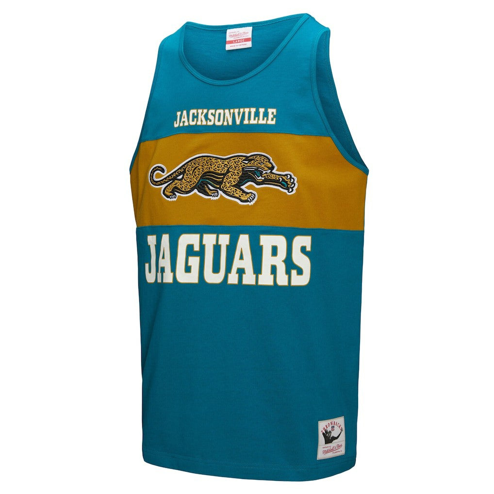 Jacksonville Jaguars Retro Colorblock Tank Top - Teal discount