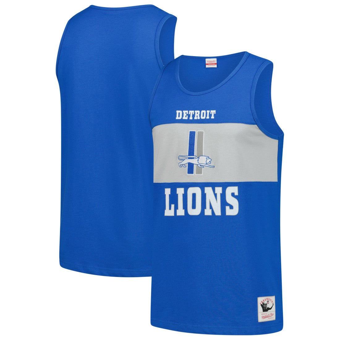 Detroit Lions Retro Colorblock Tank Top - Blue cheap