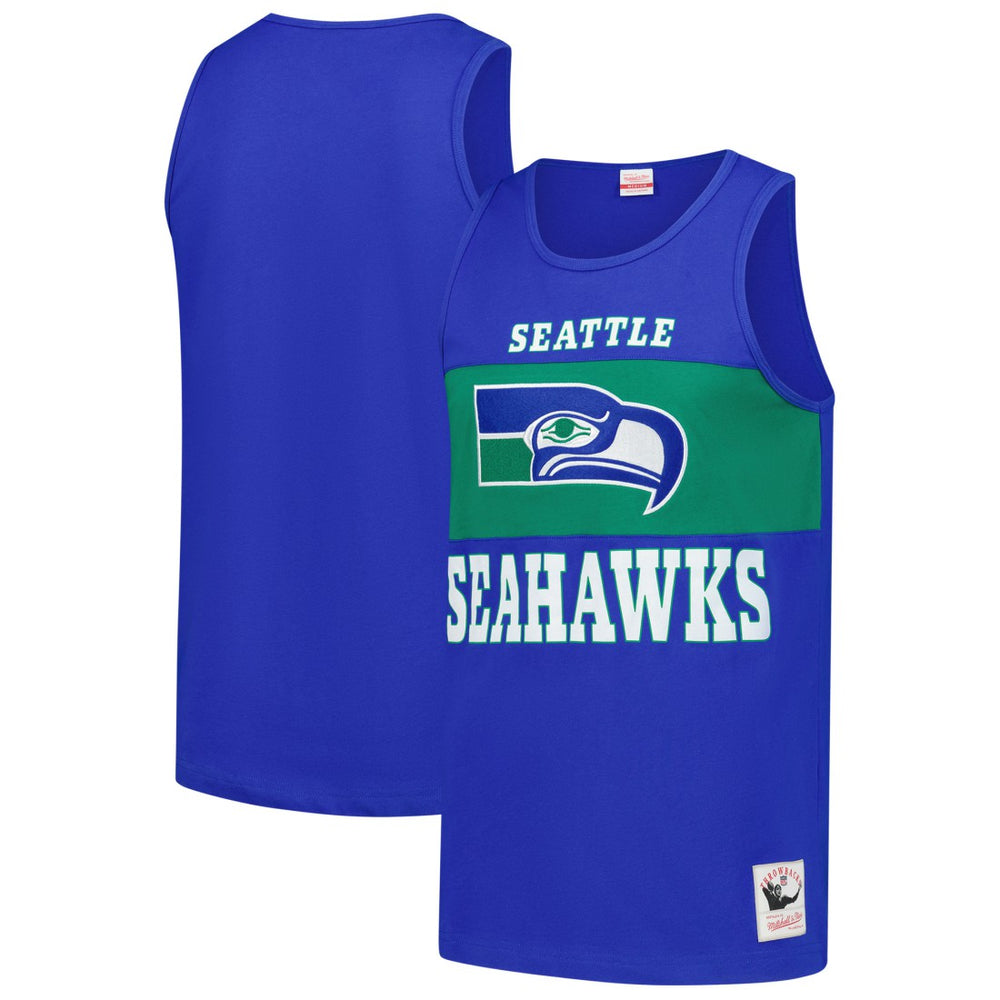 Seattle Seahawks Retro Colorblock Tank Top - Royal cheap