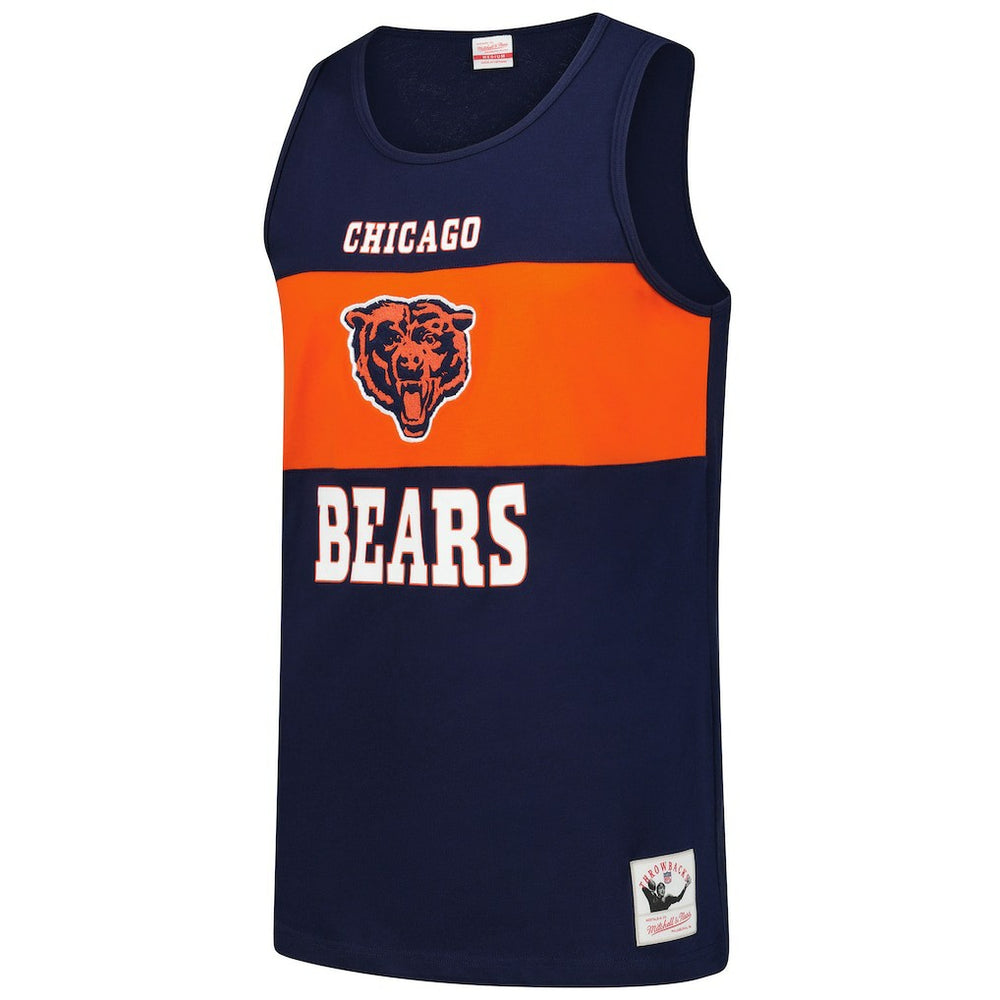 Chicago Bears Retro Colorblock Tank Top - Navy online