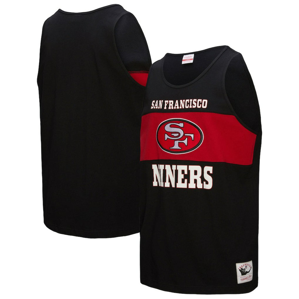 San Francisco 49ers Retro Colorblock Tank Top - Black on sale