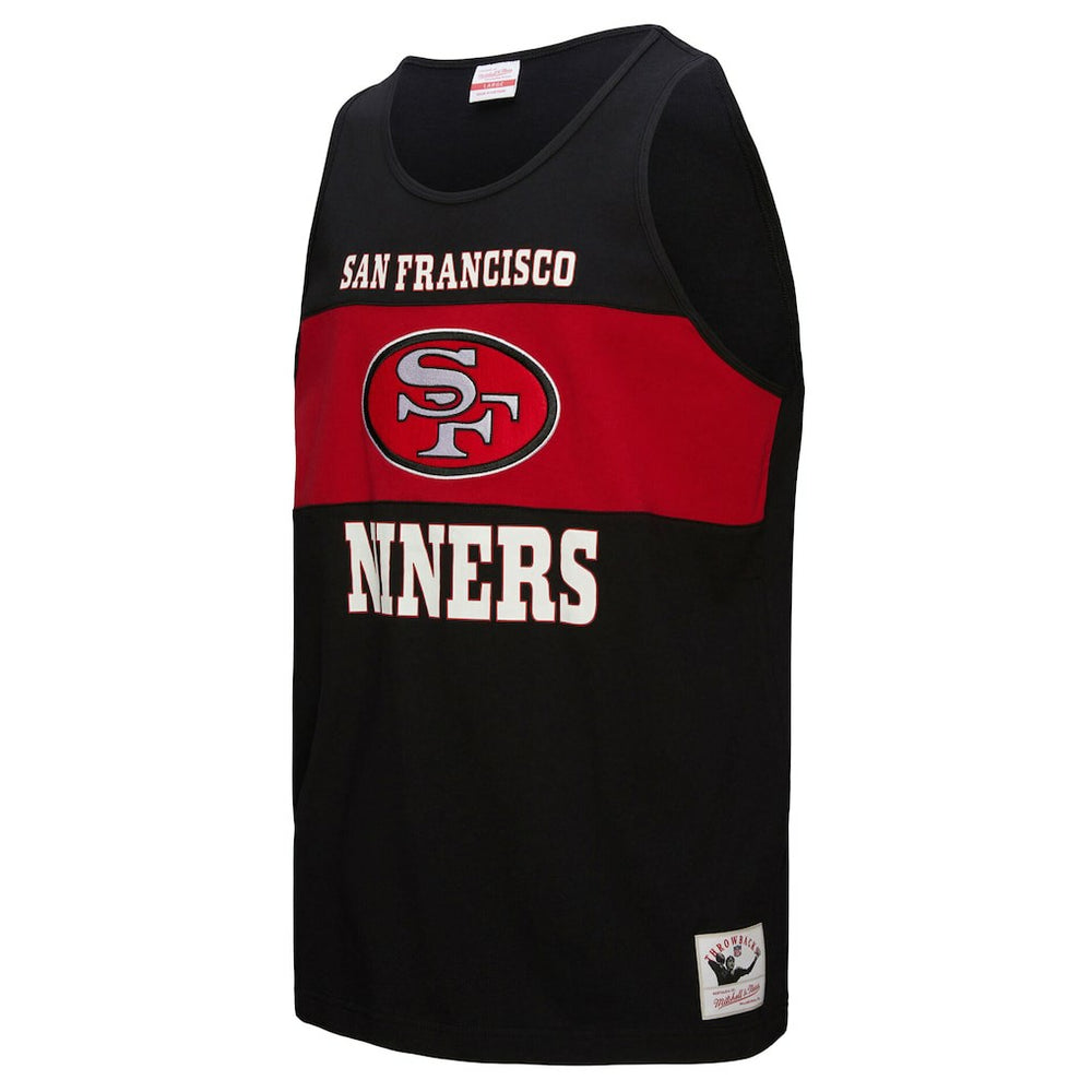 San Francisco 49ers Retro Colorblock Tank Top - Black on sale