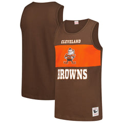 Cleveland Browns Retro Colorblock Tank Top - Brown on sale
