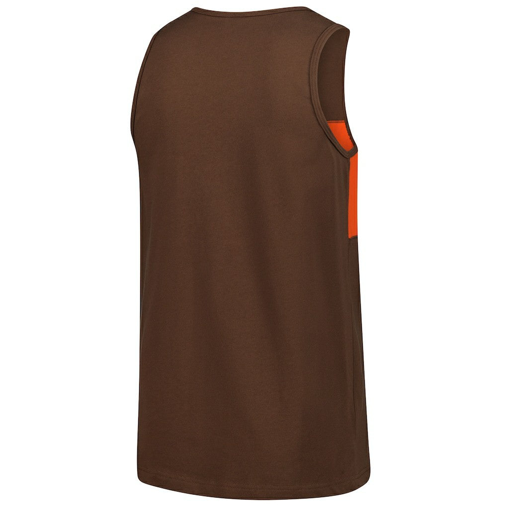 Cleveland Browns Retro Colorblock Tank Top - Brown on sale