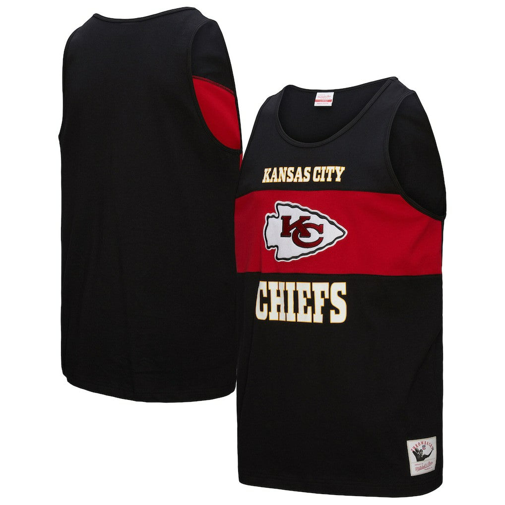 Kansas City Chiefs Retro Colorblock Tank Top - Black discount