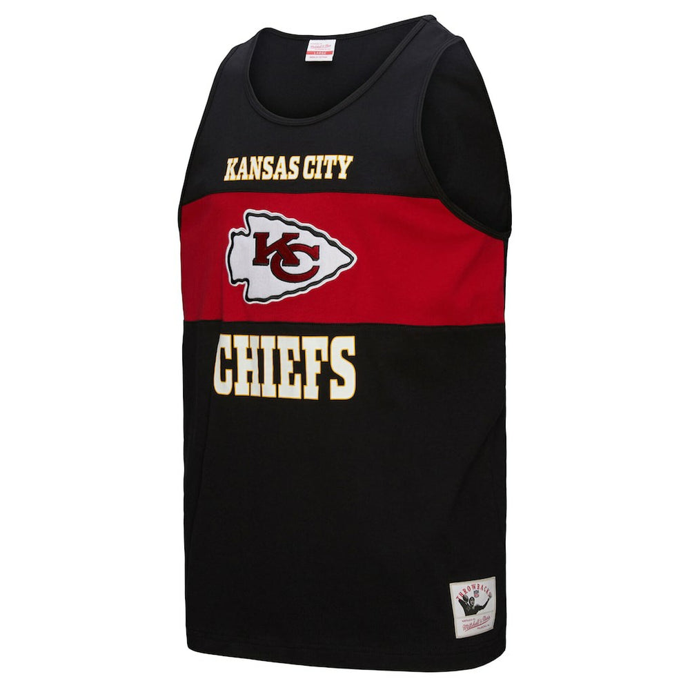 Kansas City Chiefs Retro Colorblock Tank Top - Black discount