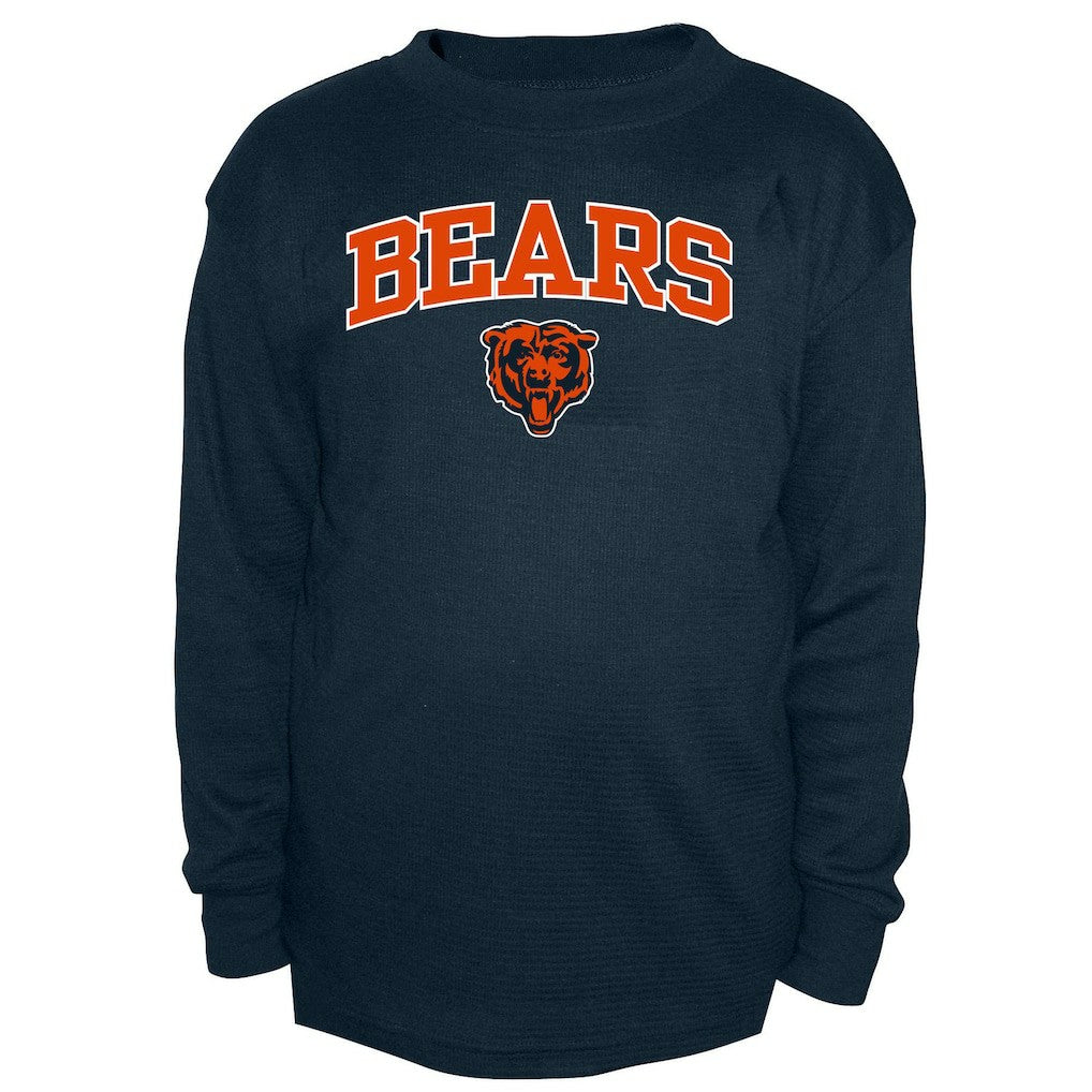 Chicago Bears Big & Tall Thermal Long Sleeve Crew Neck T-Shirt - Navy on sale
