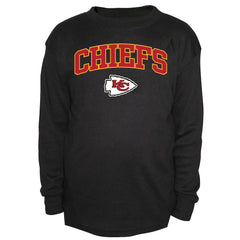 Kansas City Chiefs Big & Tall Thermal Long Sleeve Crew Neck T-Shirt - Black cheap