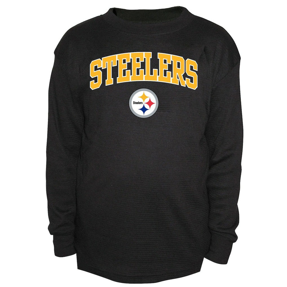 Pittsburgh Steelers Big & Tall Thermal Long Sleeve Crew Neck T-Shirt - Black online