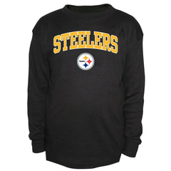 Pittsburgh Steelers Big & Tall Thermal Long Sleeve Crew Neck T-Shirt - Black online