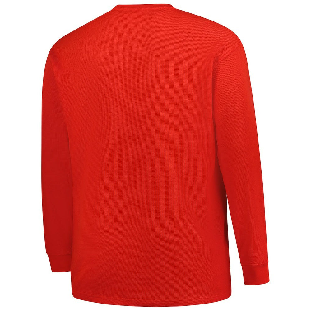 Houston Texans Big & Tall Throwback Thermal Long Sleeve T-Shirt - Red for sale