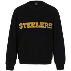 Pittsburgh Steelers Cuce Women's Chenille Jeweled Sweatshirt - Black for sale