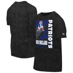 New England Patriots New Era Retro Logo Enzyme Washed Oversized T-Shirt - Black sale