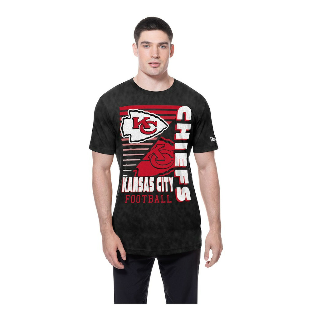 Kansas City Chiefs New Era Enzyme Washed Oversized T-Shirt - Black cheap