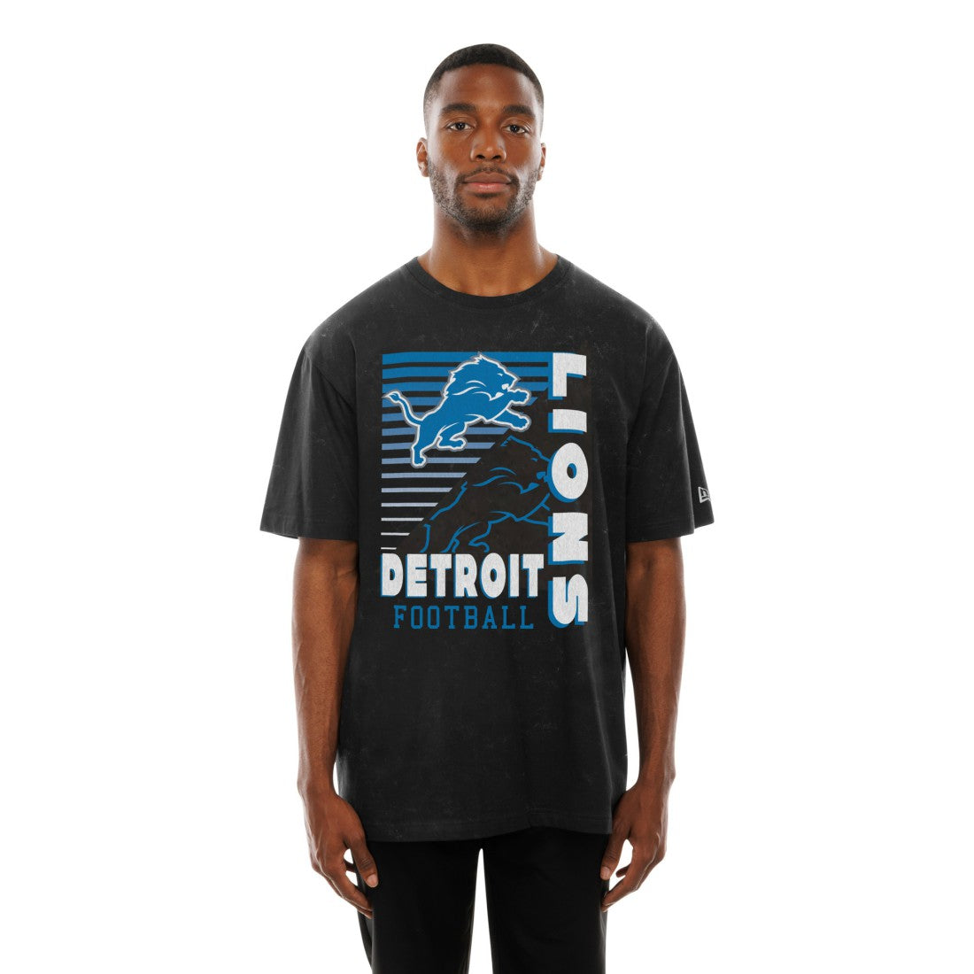 Detroit Lions New Era Enzyme Washed Oversized T-Shirt - Black for sale