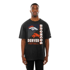 Denver Broncos New Era Enzyme Washed Oversized T-Shirt - Black outlet