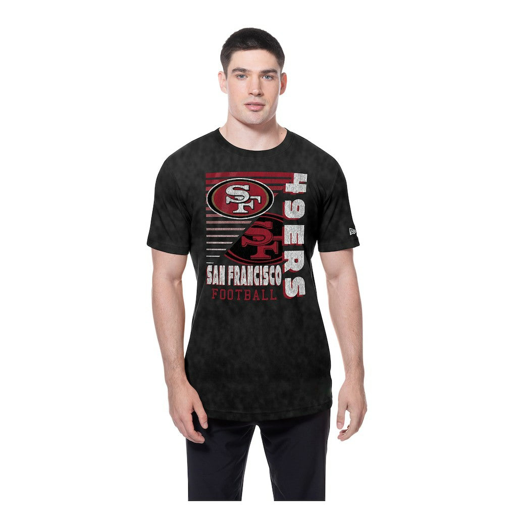 San Francisco 49ers New Era Enzyme Washed Oversized T-Shirt - Black discount
