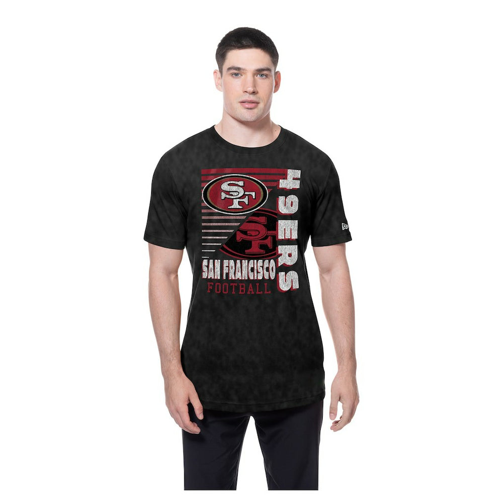 San Francisco 49ers New Era Enzyme Washed Oversized T-Shirt - Black discount