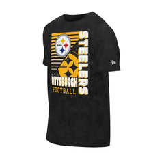 Pittsburgh Steelers New Era Enzyme Washed Oversized T-Shirt - Black on sale