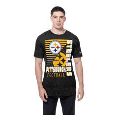 Pittsburgh Steelers New Era Enzyme Washed Oversized T-Shirt - Black on sale
