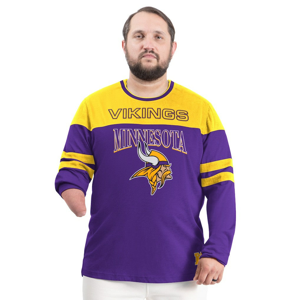 Minnesota Vikings G-III Sports by Carl Banks Adaptive Outlast Long Sleeve T-Shirt - Purple/Gold discount