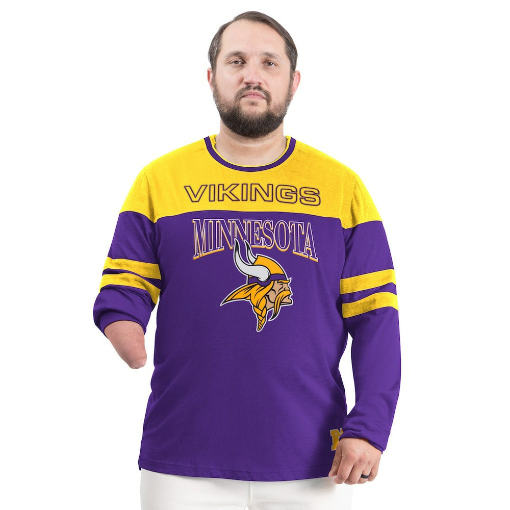 Minnesota Vikings G-III Sports by Carl Banks Adaptive Outlast Long Sleeve T-Shirt - Purple/Gold discount