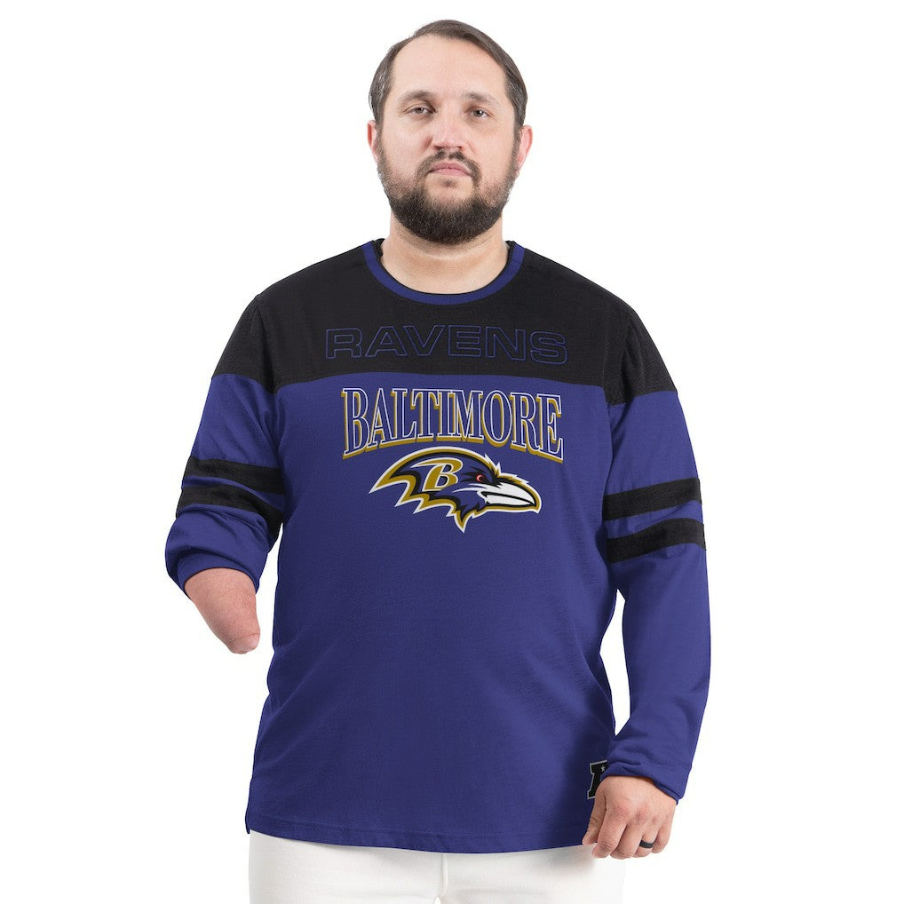 Baltimore Ravens G-III Sports by Carl Banks Adaptive Outlast Long Sleeve T-Shirt - Purple/Black cheap