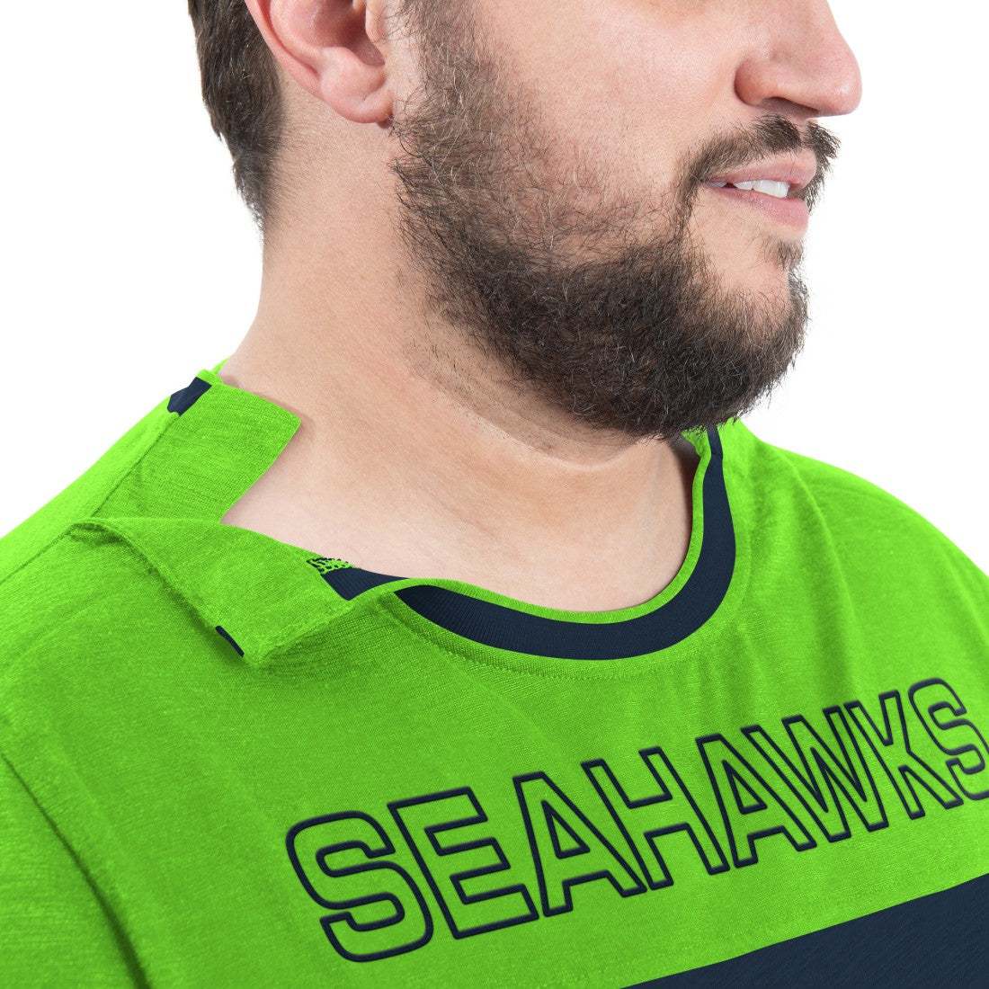 Seattle Seahawks G-III Sports by Carl Banks Adaptive Outlast Long Sleeve T-Shirt - College Navy/Neon Green online