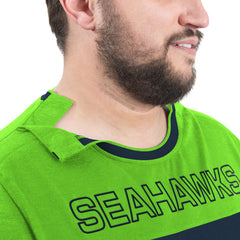 Seattle Seahawks G-III Sports by Carl Banks Adaptive Outlast Long Sleeve T-Shirt - College Navy/Neon Green online