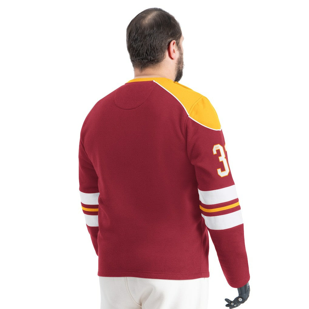 Washington Commanders G-III Sports by Carl Banks Adaptive Lord Stanley Crewneck Sweatshirt - Burgundy online