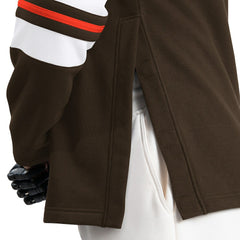 Cleveland Browns G-III Sports by Carl Banks Adaptive Lord Stanley Crewneck Sweatshirt - Brown outlet
