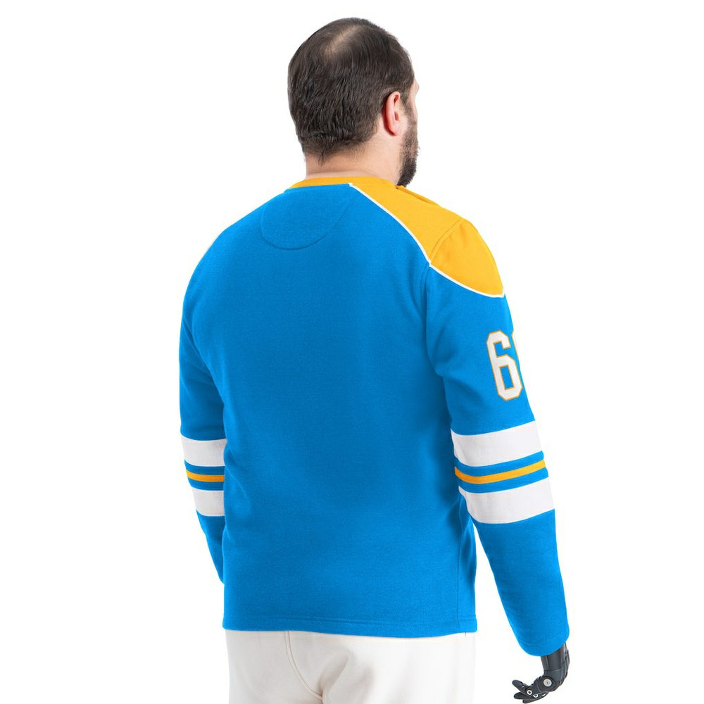 Los Angeles Chargers G-III Sports by Carl Banks Adaptive Lord Stanley Crewneck Sweatshirt - Powder Blue on sale