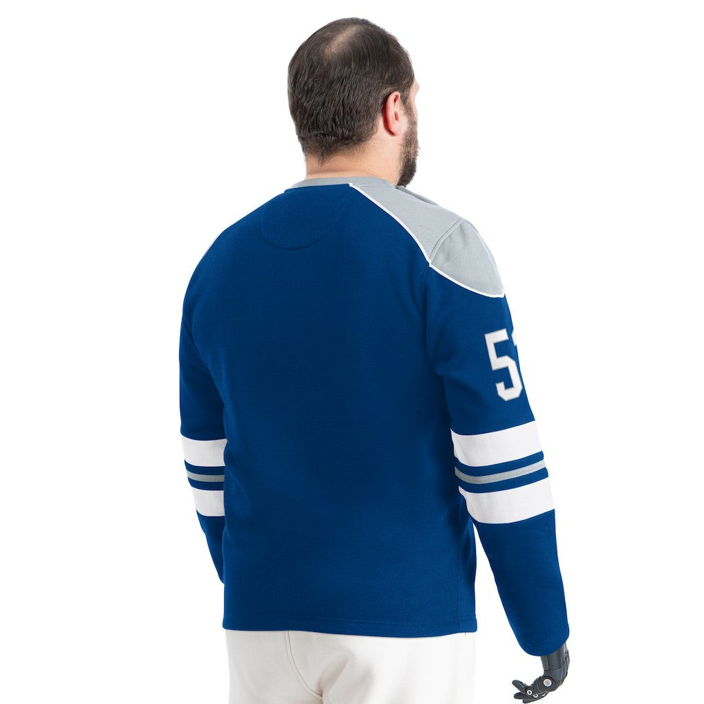 Indianapolis Colts G-III Sports by Carl Banks Adaptive Lord Stanley Crewneck Sweatshirt - Royal on sale