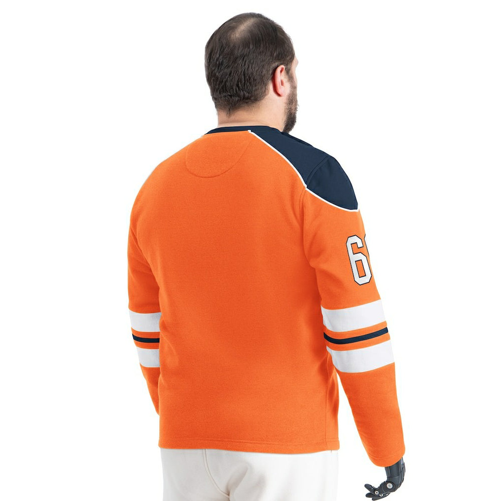 Denver Broncos G-III Sports by Carl Banks Adaptive Lord Stanley Crewneck Sweatshirt - Orange cheap