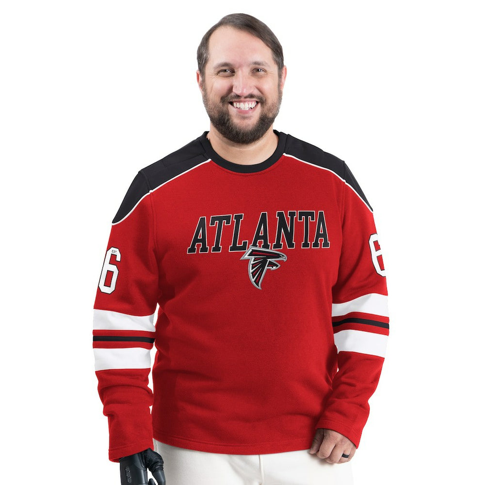 Atlanta Falcons G-III Sports by Carl Banks Adaptive Lord Stanley Crewneck Sweatshirt - Red for sale