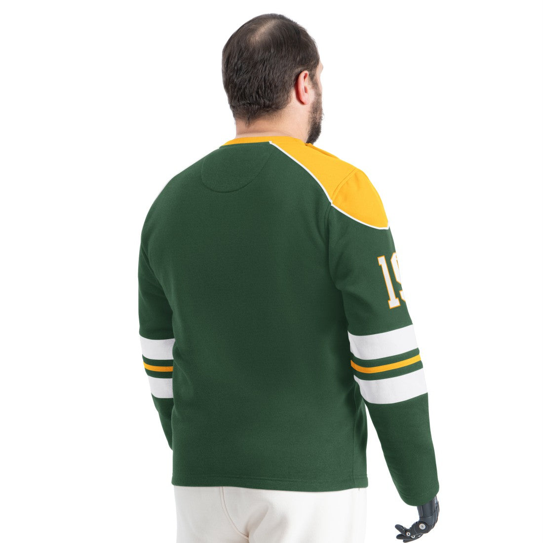 Green Bay Packers G-III Sports by Carl Banks Adaptive Lord Stanley Crewneck Sweatshirt - Green on sale