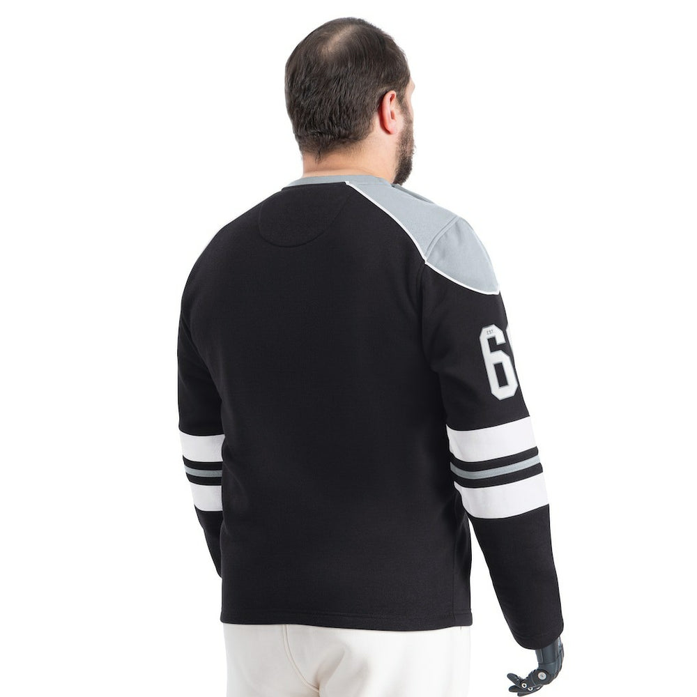 Las Vegas Raiders G-III Sports by Carl Banks Adaptive Lord Stanley Crewneck Sweatshirt - Black on sale