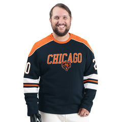 Chicago Bears G-III Sports by Carl Banks Adaptive Lord Stanley Crewneck Sweatshirt - Navy outlet