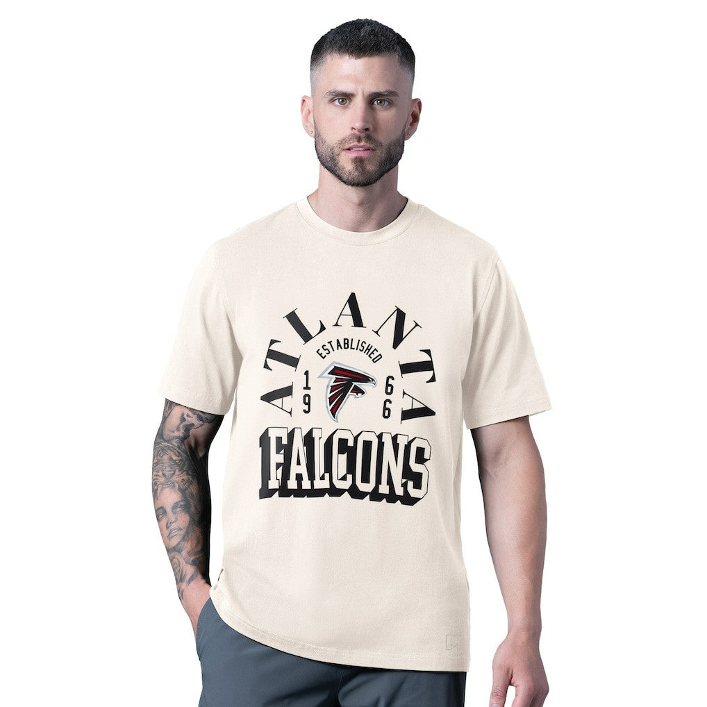 Atlanta Falcons MSX by Michael Strahan Whiteout Vintage T-Shirt - White outlet