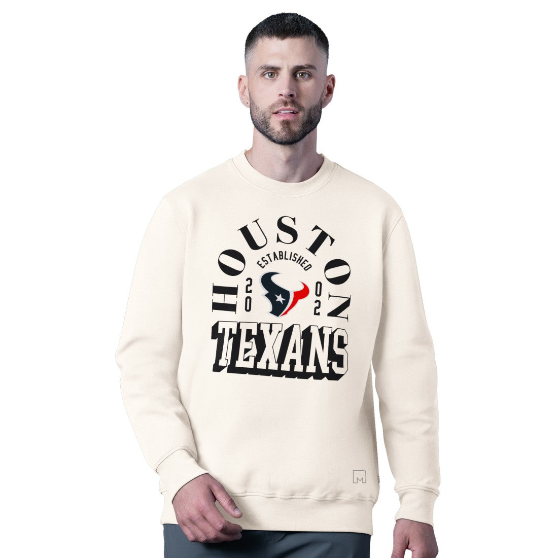 Houston Texans MSX by Michael Strahan Whiteout Tri-Blend Sweatshirt - White outlet
