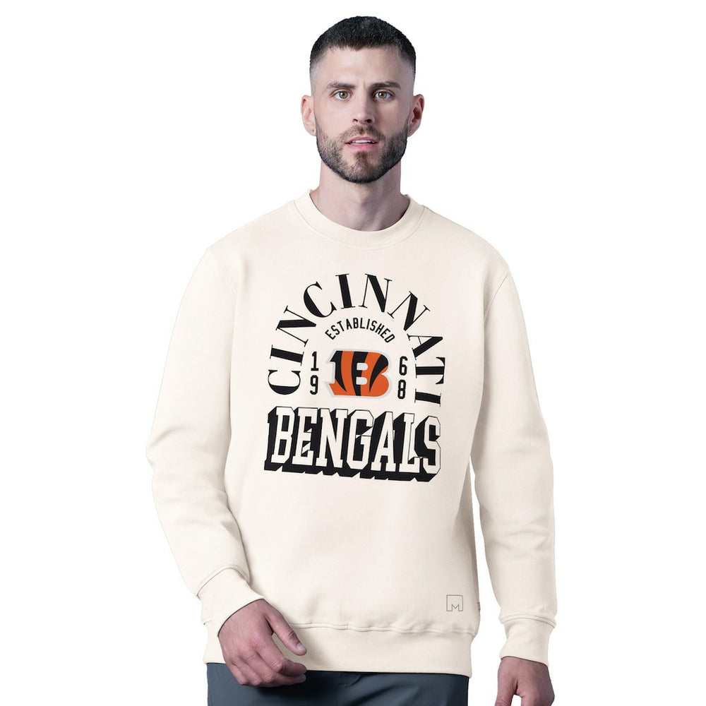 Cincinnati Bengals MSX by Michael Strahan Whiteout Tri-Blend Sweatshirt - White cheap