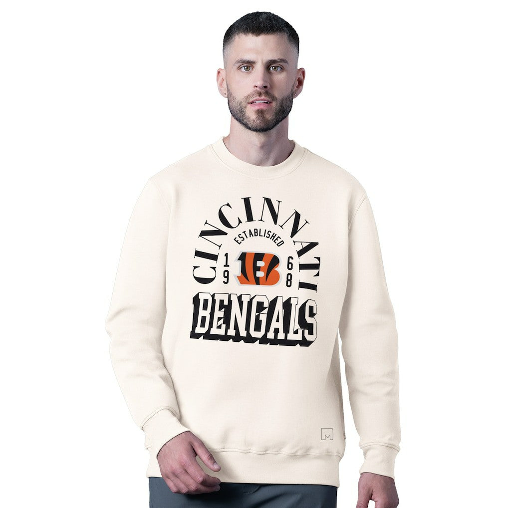 Cincinnati Bengals MSX by Michael Strahan Whiteout Tri-Blend Sweatshirt - White cheap