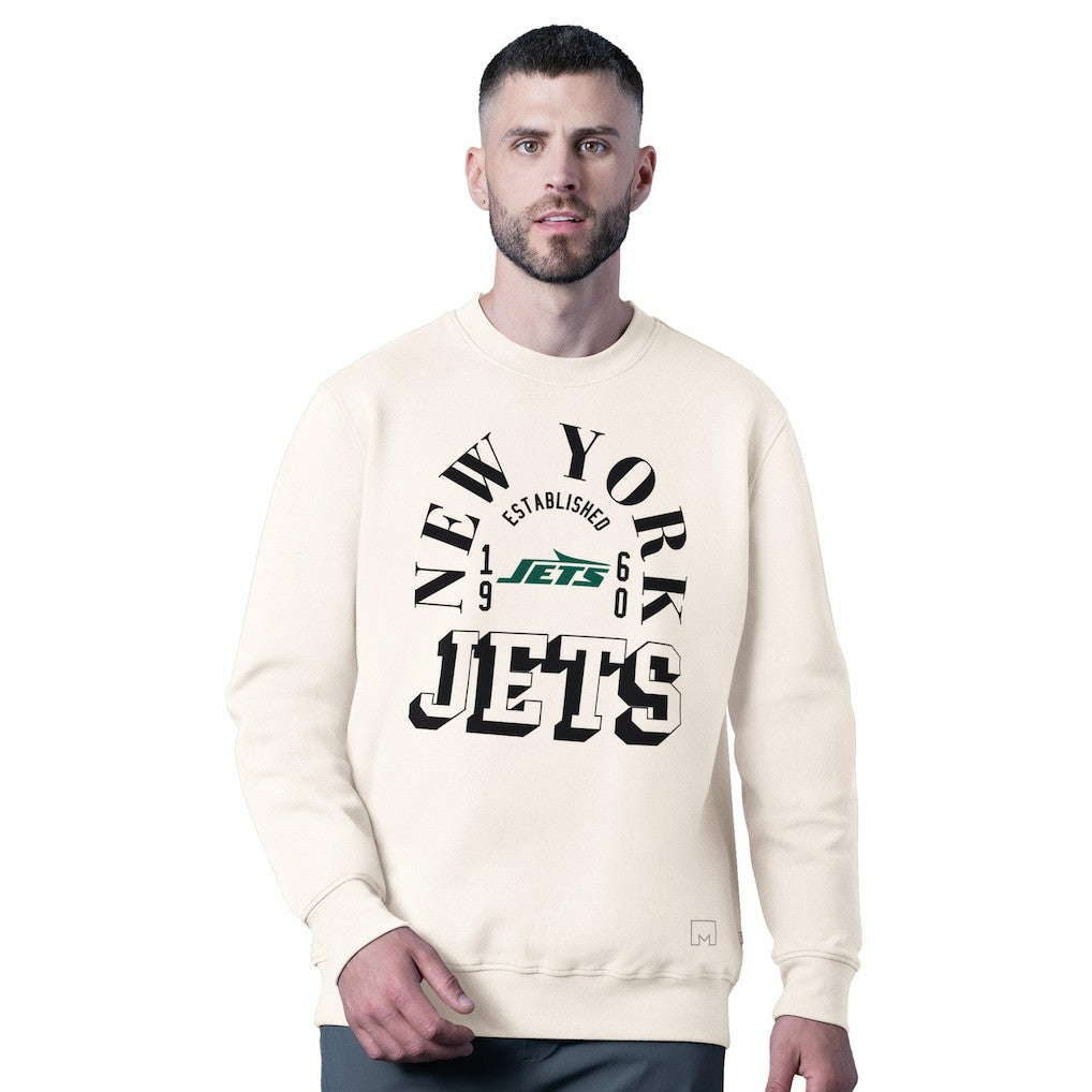 New York Jets MSX by Michael Strahan Whiteout Tri-Blend Sweatshirt - White on sale