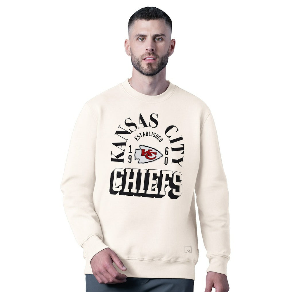Kansas City Chiefs MSX by Michael Strahan Whiteout Tri-Blend Sweatshirt - White discount
