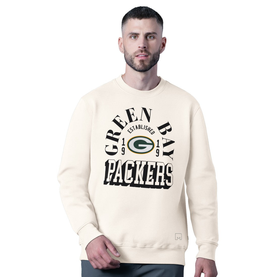 Green Bay Packers MSX by Michael Strahan Whiteout Tri-Blend Sweatshirt - White outlet