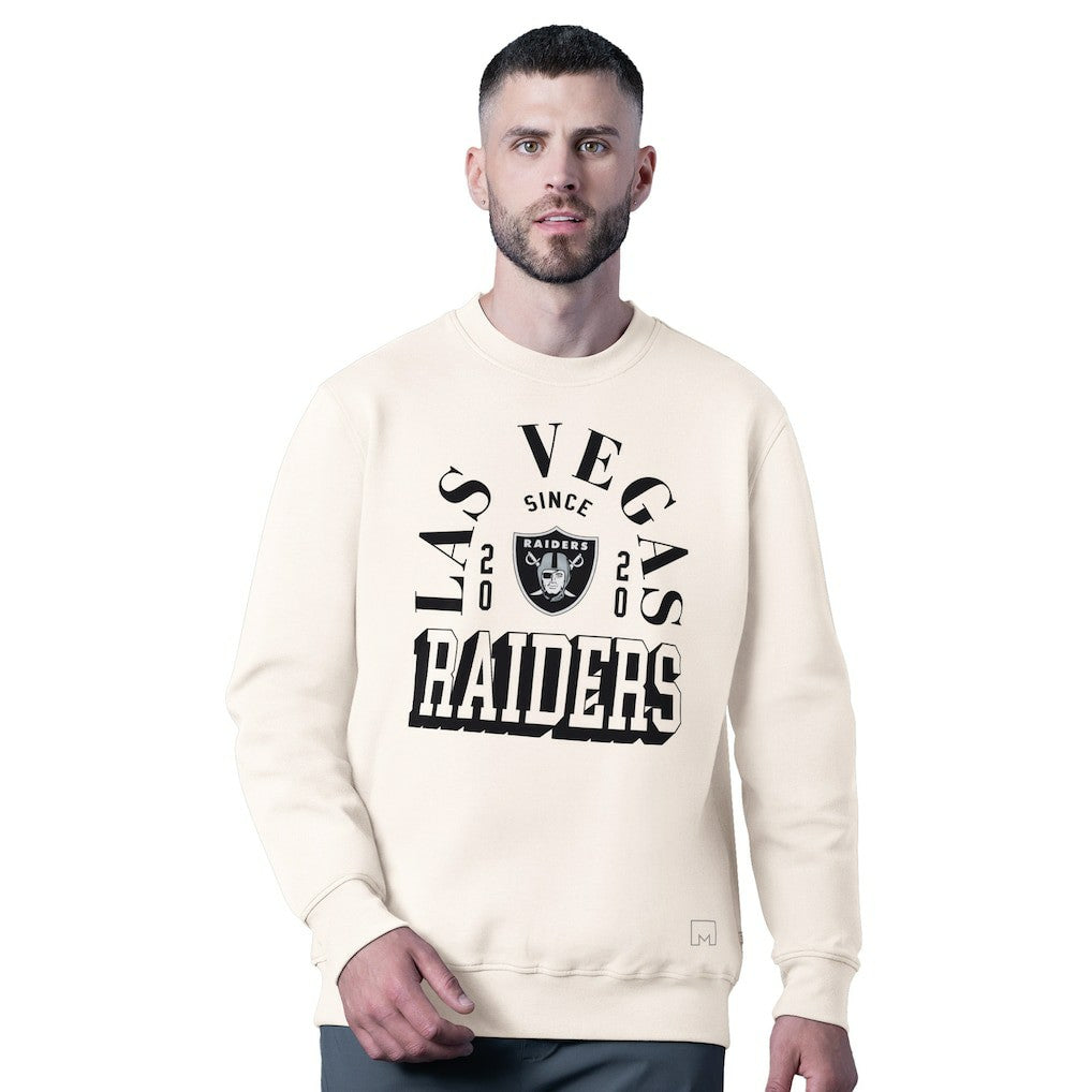 Las Vegas Raiders MSX by Michael Strahan Whiteout Tri-Blend Sweatshirt - White discount