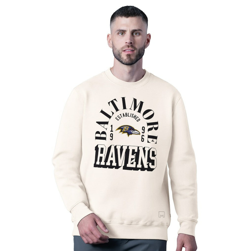 Baltimore Ravens MSX by Michael Strahan Whiteout Tri-Blend Sweatshirt - White outlet